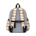 thumbnail image 3 of Fireman and Hose Orange Pattern Backpack for School, Cute School Bag with Adjustable Shoulder Straps and Padded Back, 13.4"x11"x4.7", 3 of 5