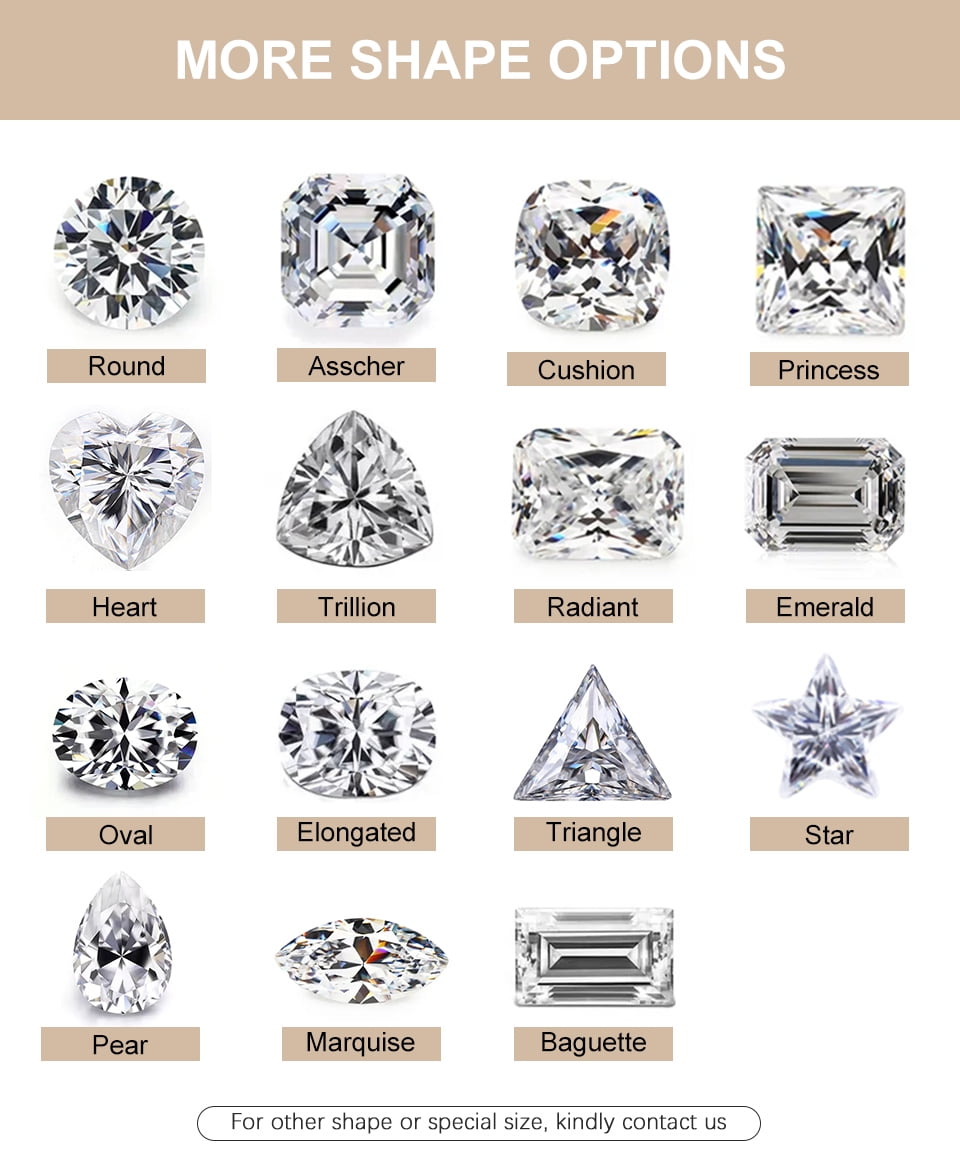 Moissanite Loose Stones Marquise Cut Real D VVS1 Lab Grown Diamond Colorful Gemstones for Jewelry Making Engagement Ring Pendant Necklace Earrings with GRA Certificate Anniversary Gifts