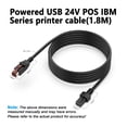 thumbnail image 3 of Barcode Scanner Cable, Printer Cable Stable Plug and Play  for Repairing, 3 of 7