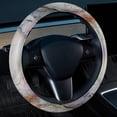 thumbnail image 2 of Marble 14.5 Inch Printing PVC Leather Auto Accessories Steering Wheel Covers Car Wheel Covers Car Wheel Cover, 2 of 6