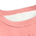 thumbnail image 5 of Womens Crewneck Sweatshirt Fall Loose Long Sleeve Blouson One Shoulder Baggy Graphic Pullover Flannel Top Pullovers(Pink,L), 5 of 6