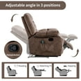 thumbnail image 4 of Bonzy Home Recliner Chairs with Massage and Heat Overstuffed Fabric Metal Frame Manual Reclining Chair, 4 of 9
