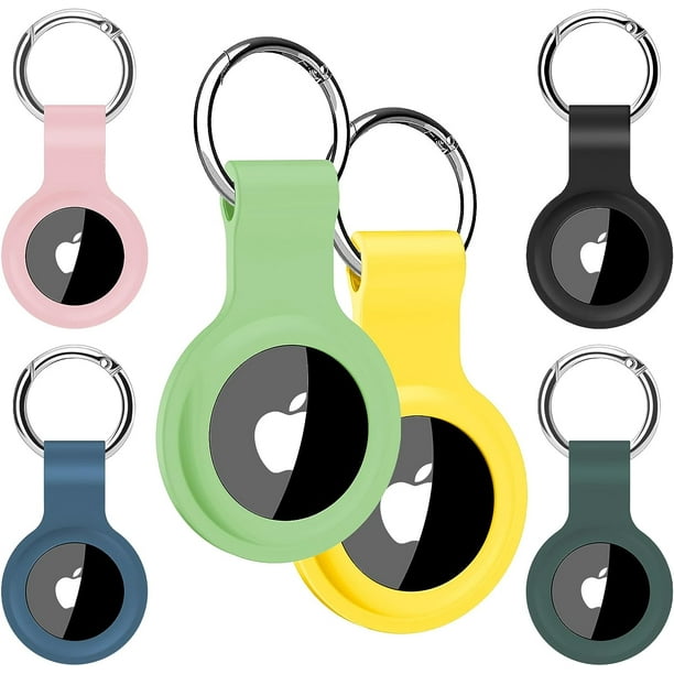 Alyvisun Case with Keychain for AirTag [6 Packs], Colorful