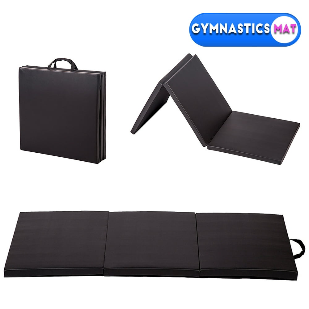 6'x2' Exercise TriFold Gym Mat For Gymnastics Panel Fitness Exercise