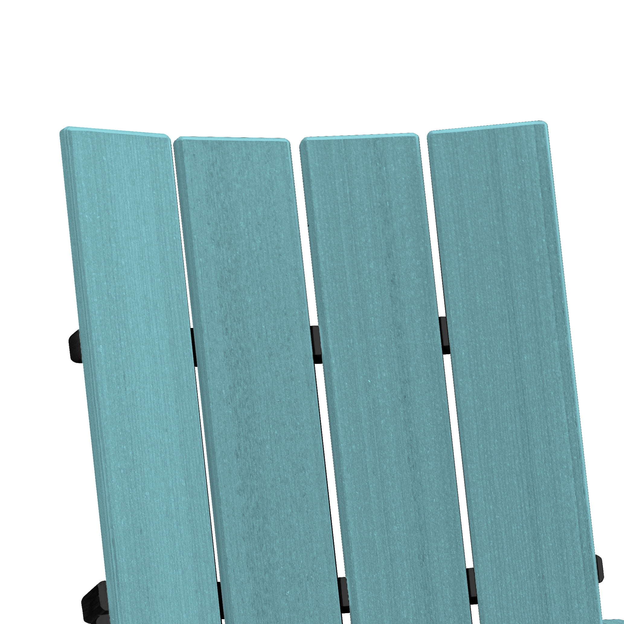 American Furniture Classics Model 416ARB-K Brandon Double Balcony Height Glider with Center Table in Aruba Blue on a Black Base