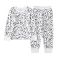 thumbnail image 1 of Ensemble de Pyjama Halloween pour Garçons Manches Longues avec Imprimé DIY Confortable pour Enfants 2 10 Ans, 1 of 3