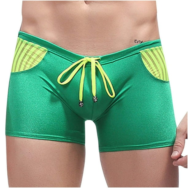 Swim Jammers for Men Durable Athletic Training Swimsuit Square Leg