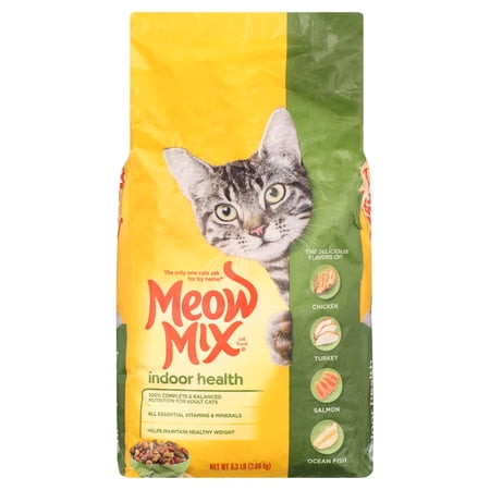 Meow Mix Indoor Health Dry Cat Food, 6.3 lb Bag
