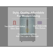 18 Cu. Ft. Double Door Commercial Refrigerator Beverage Cooler in Gray