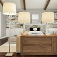 thumbnail image 2 of Lavish Home Crystal Double Tiered Lamps with Shades-Set of 3 Matching Table and Floor Lamps, 2 of 6