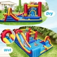 thumbnail image 4 of Gymax Inflatable Water Slide Giant Kids Water Park w/ Double Slides & 735W Blower, 4 of 10