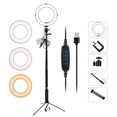 thumbnail image 1 of Mistaha 20cm/8inch LED Ring Light Selfie Facial Makeup Live Streaming Fill Light Photogaphy Lamp Dimmable, 1 of 8