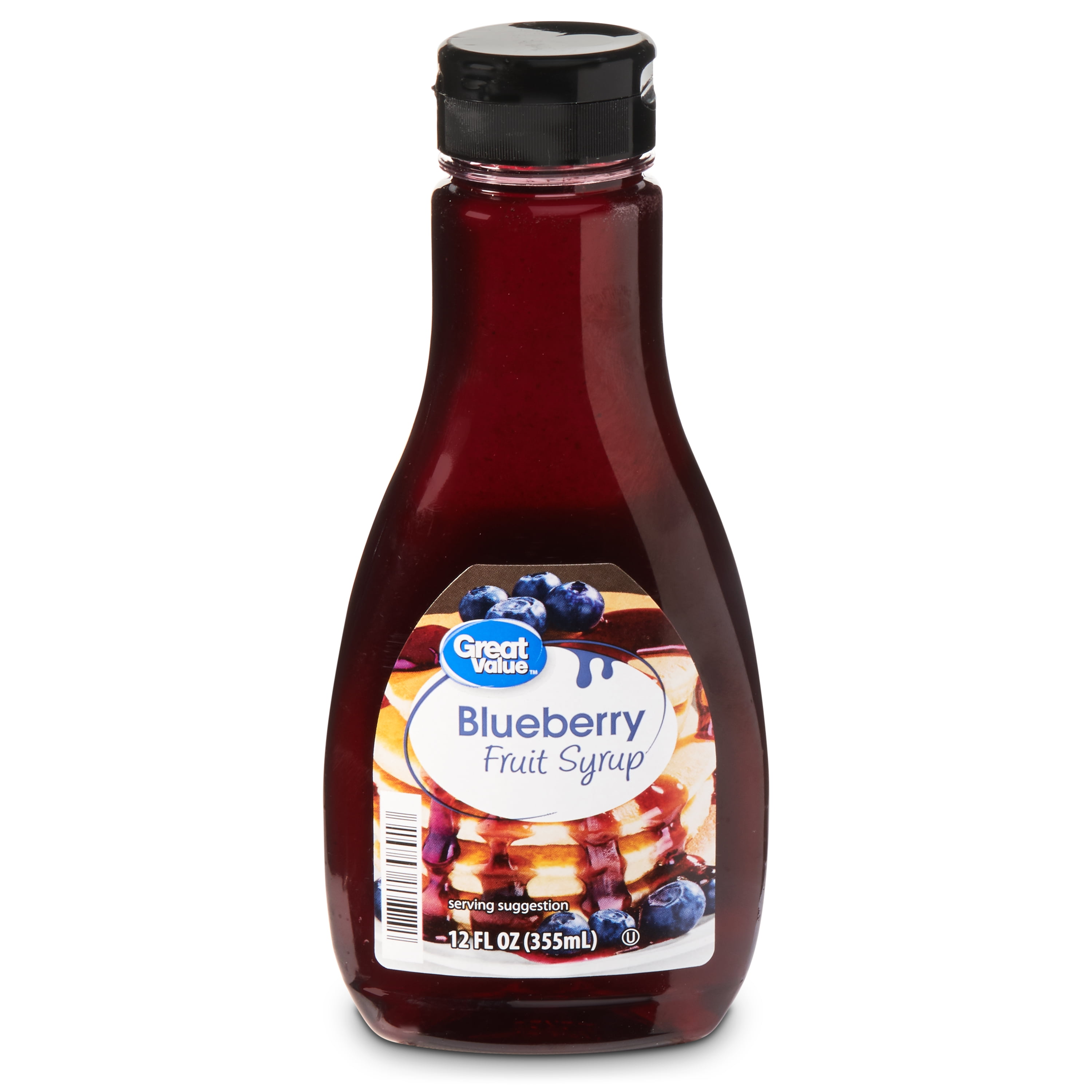 Great Value Blueberry Fruit Syrup, 12 fl oz