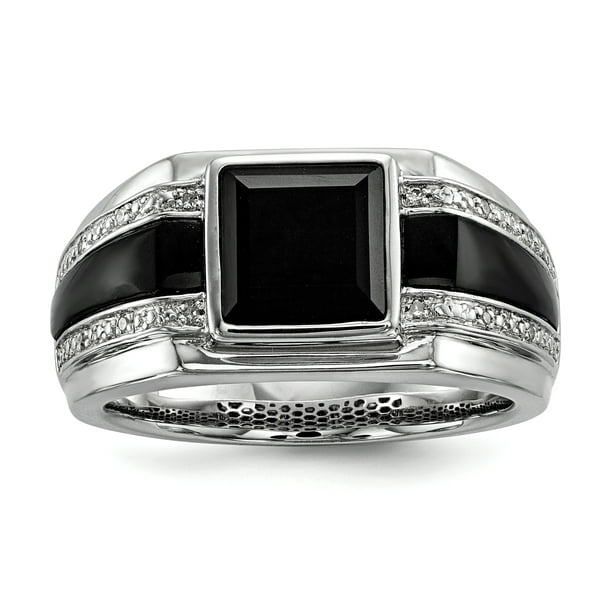 Jewelry Statement Rings Sterling Silver Girl Women Ring Stone Ring Gift Ring Us Size 9 00 Onyx Ring Black Onyx Stone Ring