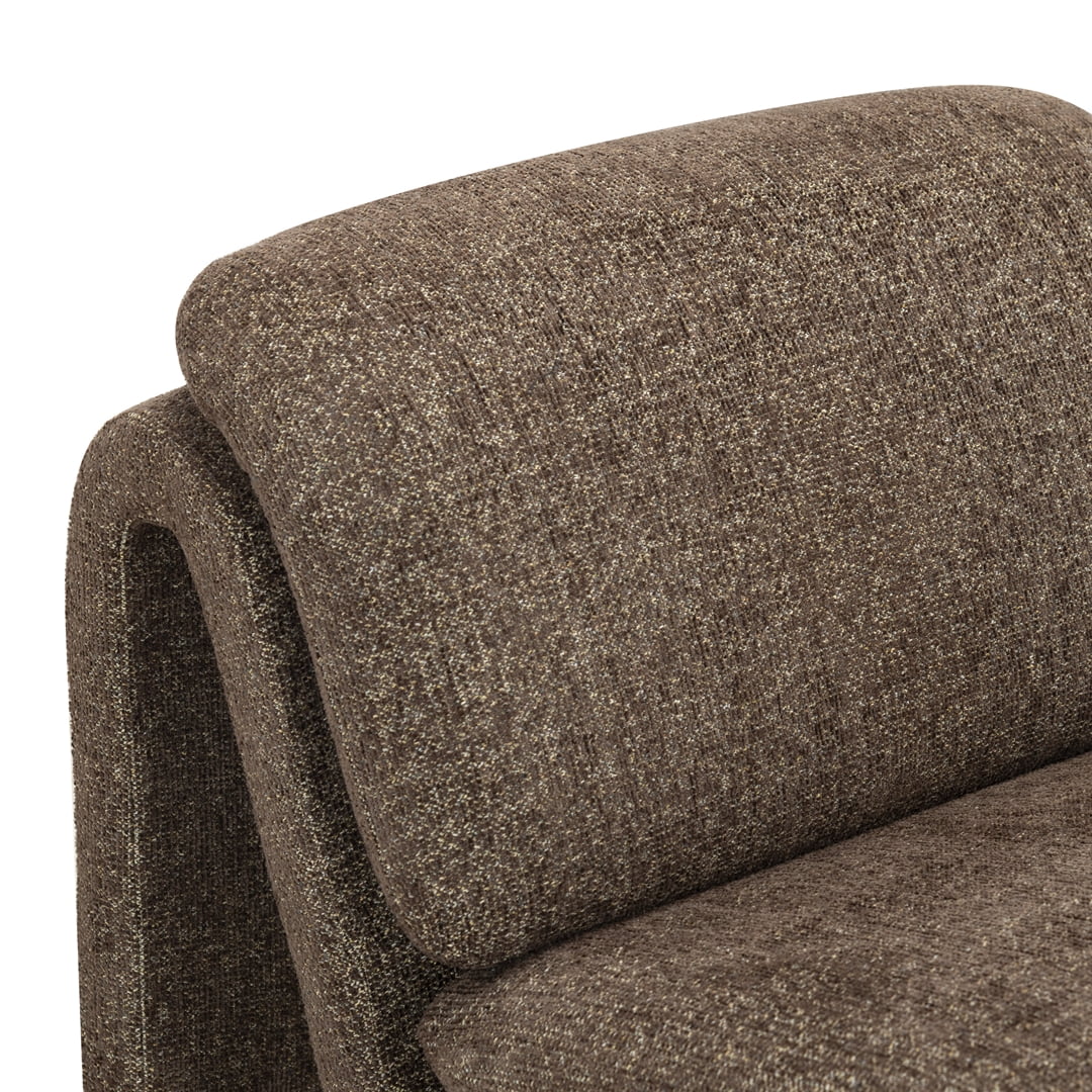 Safavieh Ainslie Performance Fabric Modern Accent Chair, Dark Brown