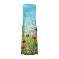 thumbnail image 4 of RKSTN Robes d'Été pour Femmes Décontractées Fluides Amples Grande Taille Robes avec Poches Mode Bohème à Imprimé Floral Sans Manches à Col Rond Robes Maxi, 4 of 5