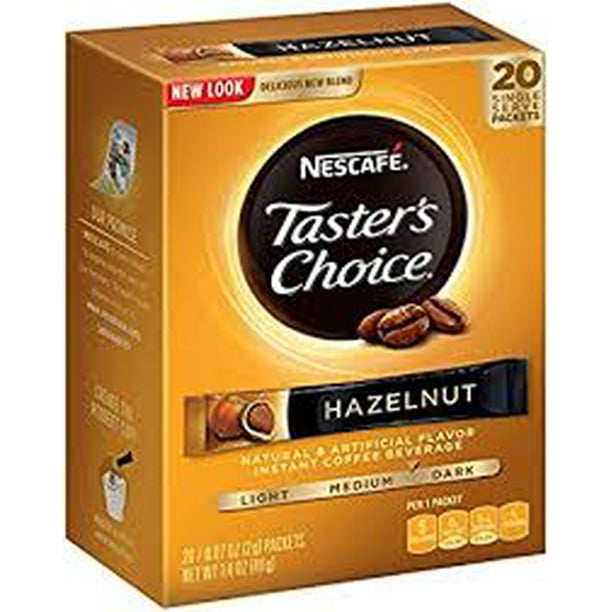 Nescafe Tasters Choice Hazelnut Instant Coffee, 0.07oz.count Single