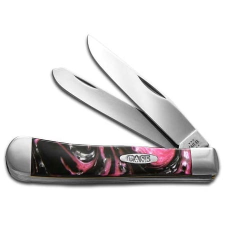Case xx Knives Trapper Black Salmon Corelon Stainless Steel Pocket Knife