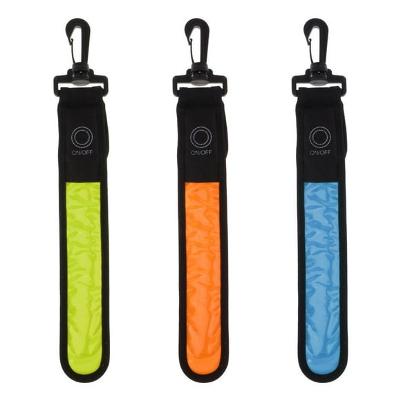 3x LED Mochila Reflector Luces Tiras Reflectantes Para Mochila