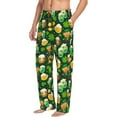 thumbnail image 3 of Mens Pajama Pants - Soft Sleep & Lounge Pants for Men, St Patrick's Day10 Cuteness Casual PJ Bottoms Pants with Pockets, 3 of 5
