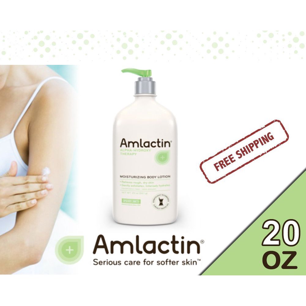 AmLactin Alpha Hydroxy Therapy Moisturizing Body Lotion, 12 Lactic