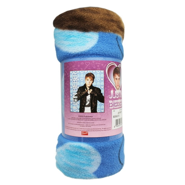 Justin Bieber Shades Of Blue Heart Background Fleece Throw Blanket Walmart Com Walmart Com