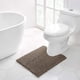 thumbnail image 1 of Alfombra de baño Walensee Contour Alfombra antideslizante para inodoro en forma de U, color topo, 1 of 7
