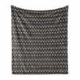 thumbnail image 1 of Abstract Soft Flannel Fleece Throw Blanket, Polka Dots Forming Bigger Circles Molecular Science Style Geometric, Cozy Plush for Indoor and Outdoor Use, 70" x 90", Taupe and Multicolor, by Ambesonne, 1 of 5