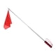 thumbnail image 3 of Bandera de caballo retráctil, equipo de entrenamiento, herramienta de equitación de colores vivos para equitación Mango rojo, 3 of 9