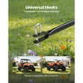 thumbnail image 4 of Tow Behind Broadcast Spreader, 130LBS Capacity, Tow/Push Garden Spreader with 13 in Tires, 30 Adjustable Setting & 9.8 ft Spreading Width, Lawn Spreaders for Seed, Fertilizer, Salt, Ice Melt, 4 of 11