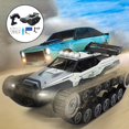 thumbnail image 3 of 1: juguete, 360 giratorio, agua sonido ligero 20 km / H Vehículo de carreras de autos Racing Hobby Boys Regalos gris CUTICAT Tanque RC, 3 of 8