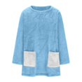 thumbnail image 3 of Women's Oversized Wool Sweater Winter Warm Fleece Pullover with Pockets, 3 of 9