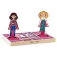 Melissa & Doug Abby and Emma Deluxe Wooden DressUp Dolls Play