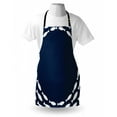 thumbnail image 3 of Navy Blue Apron Ocean Aqua Navy Themed School of Cute Fish Swimming in a Circle Print, Unisex Kitchen Bib Apron with Adjustable Neck for Cooking Baking Gardening, Navy Blue and White, by Ambesonne, 3 of 3