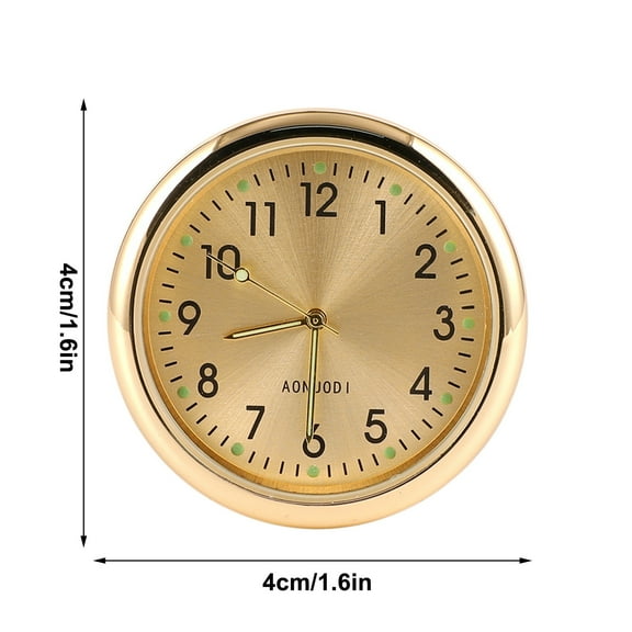 Guozer Mini Clock 1PCS 4 Inch Luminous Car Clock Mini Car Clock - Attaches To The Dashboard Of A Car Or Truck
