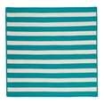 thumbnail image 3 of TR49R132X132S Stripe It - Turquoise 11 square Rug, 100% Polypropylene - Square., 3 of 4