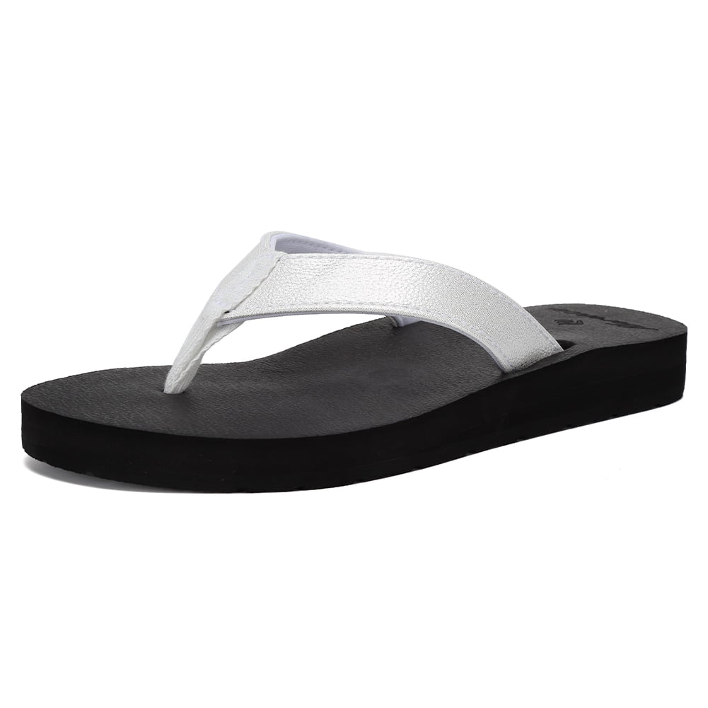 EQUICK Women's Flip Flops Arch Support Yago Mat Insole Sandal Casual