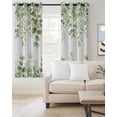 thumbnail image 2 of Spring Eucalyptus Leaves Blackout Curtains for Bedroom Living Room Darkening Curtains 54 Inch Long Green Summer Botanical Short Curtain for Small Window Treatment Insulated Grommet Drapes 52"x54"x2, 2 of 9
