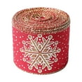 thumbnail image 1 of Home Decor 10yd/960in Christmas Decorative Polyester Ribbon Christmas Tree Atmosphere Decoration Ribbon Snowflake Print Gift Packaging Ribbon, 1 of 3
