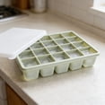 thumbnail image 4 of Silicone Tray With Lid Food Grade Freezer For And Juices Baby Food Silicone Freezer Trays Silicone Ice Trays Large Cubes with Lids Sour Glasses Ice for Trays round Ice Soup Freezer Tray Silicone, 4 of 8