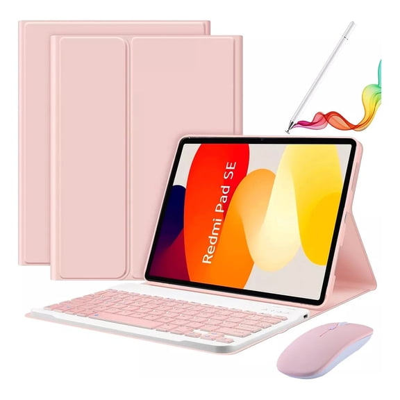 MATN Xiaomi Redmi Pad Se 11'' Case with Keyboard, Mouse, and Pencil - Ultimate Protection and Functionality