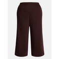 thumbnail image 5 of Terra & Sky Women's Plus Fleece Wide Leg Sweatpants, Sizes 0X-5X, 5 of 5