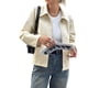 thumbnail image 3 of Chaqueta de para Mujer, de Gamuza Sintética, para Otoño e Invierno, Abrigos, Ropa y Tops. Crema XL, 3 of 8