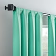 thumbnail image 3 of Eclipse Blackout Curtains, Darrell Thermaweave Rod Pocket 37 in x 84 in Curtain Panel in Mint, Sold as a Single Curtain Panel, 3 of 5