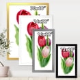 thumbnail image 4 of Designart 'Beautiful Tulip Flowers Red and Pink' Traditional Framed Art Print, 4 of 4