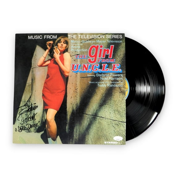 Stefanie Powers Autographed Album Cover The Girl from U.N.C.L.E. JSA AV72037