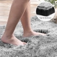 thumbnail image 4 of Phantoscope Ultra Soft Faux Fox Fur Black, Indoor Area Rug, 2 x 3 ft, Rectangle, 4 of 5