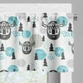 thumbnail image 5 of Ambesonne Vikings Valance & Curtain, Viking Faces Woodland, 55"x30", Dark Grey Sky Blue, 5 of 7