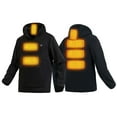 thumbnail image 5 of Baqcunre Men's Lightweight Electric Warm Sweatshirt Vest Shake Heating Hooded Sweatshirt,4XL,Mens Heated Jacket,Heated Jackets For Men,Winter Coats For Men,Winter Jackets For Men,,Black, 5 of 7