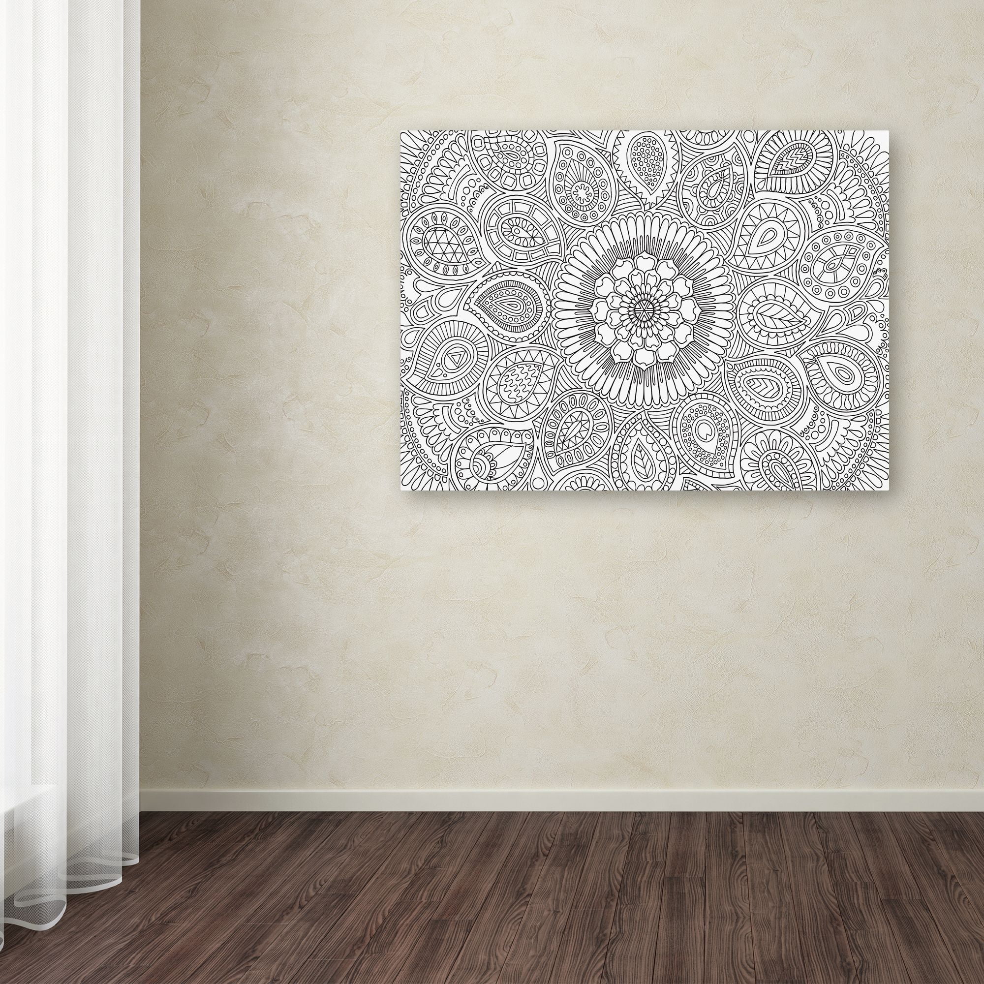 Trademark Fine Art "Paisley Mandala" Canvas Art by Hello Angel
